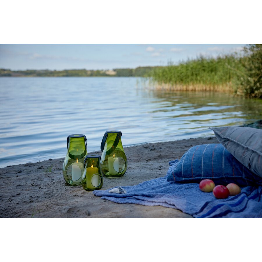 Holmegaard DWL Lanterne H16,5 cm, Olivengr�n