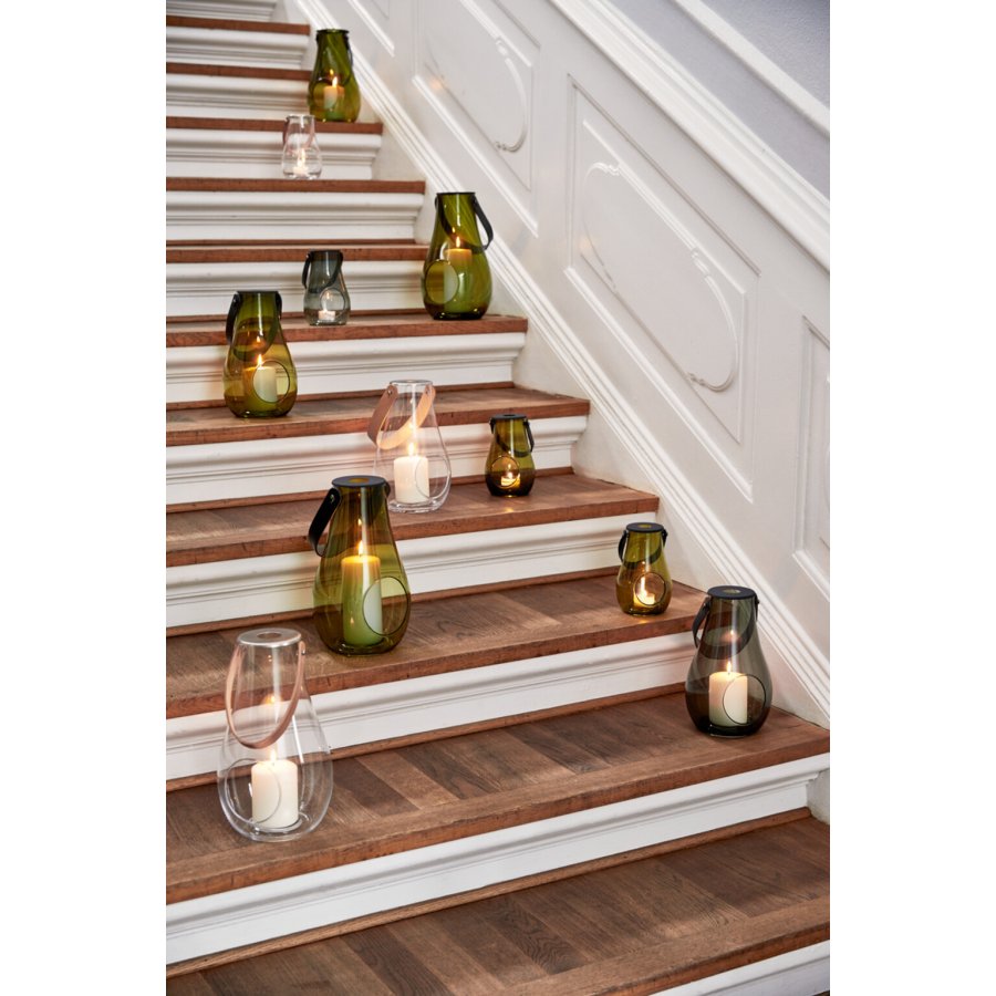 Holmegaard DWL Lanterne H16,5 cm, Olivengr�n