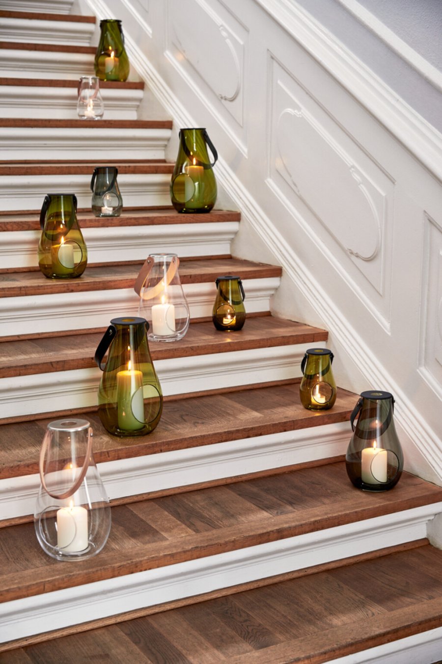 Holmegaard DWL Lanterne H16,5 cm, Olivengr�n