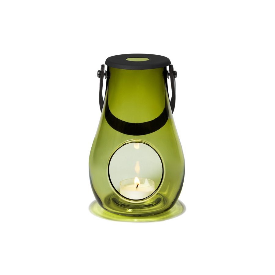 Holmegaard DWL Lanterne H16,5 cm, Olivengr�n