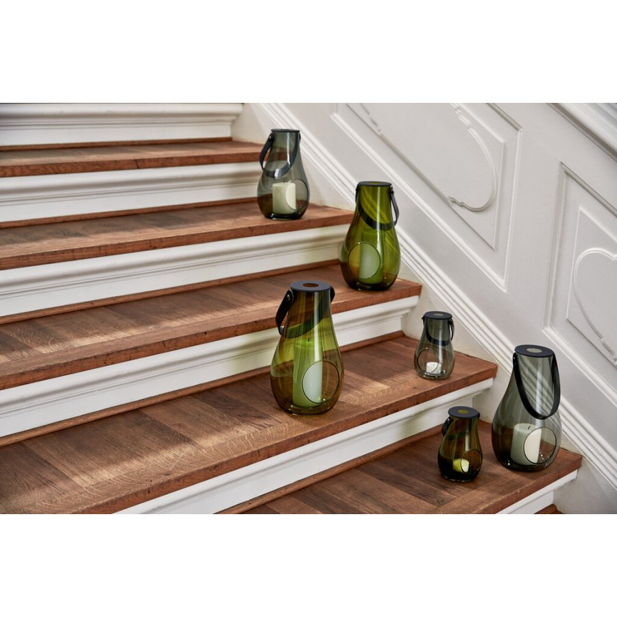 Holmegaard DWL Lanterne H29 cm, Olivengr�n