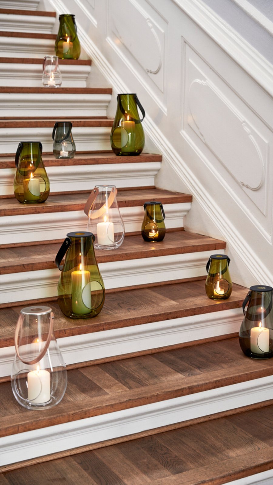 Holmegaard DWL Lanterne H29 cm, Olivengr�n