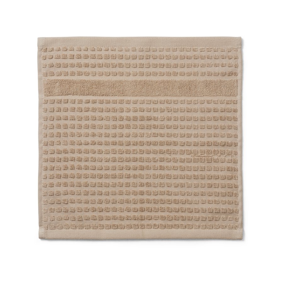 Juna Check Waschlappen 30x30 cm, Sand