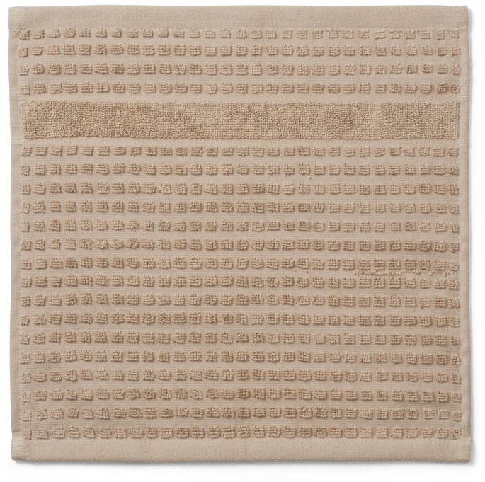 Juna Check Waschlappen 30x30 cm, Sand