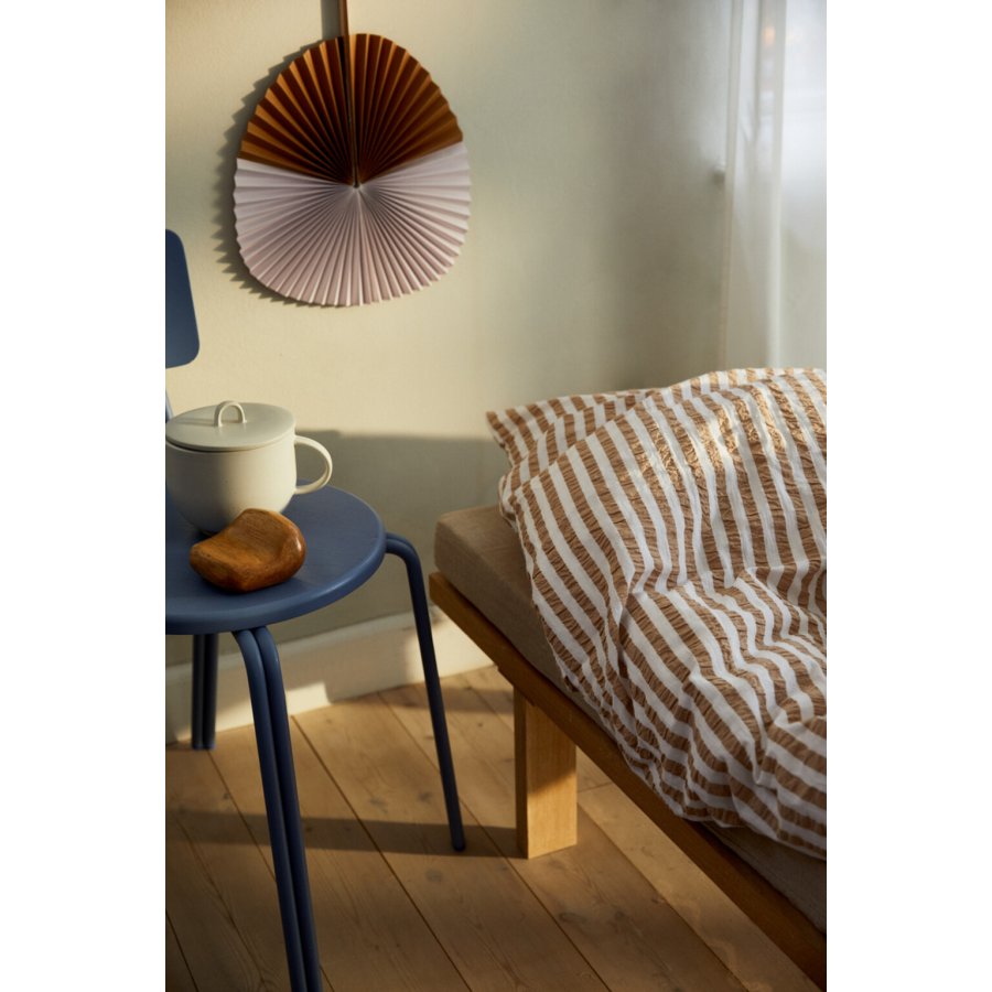 Juna B�k&B�lge Lines Senget�j 140x200 cm, Sand/Hvid