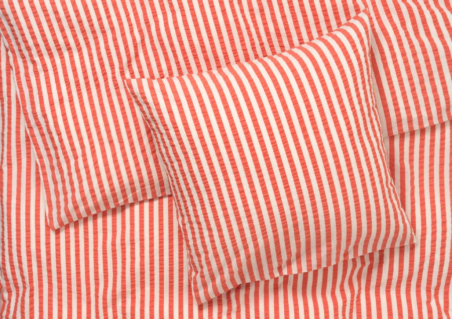 Juna B�k&B�lge Lines Senget�j 140x200 cm, Chili/Birk