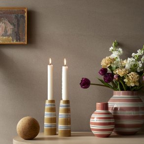 Kähler Omaggio Nuovo Kronelysestage H16 cm, Okker