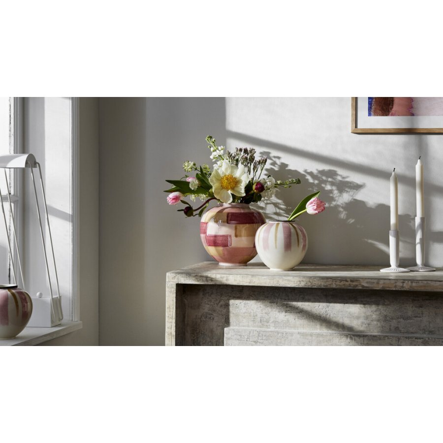 Kähler Canvas Vase H15 cm, Rosa
