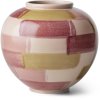 Kähler Canvas Vase H20 cm, Rosa/Brun