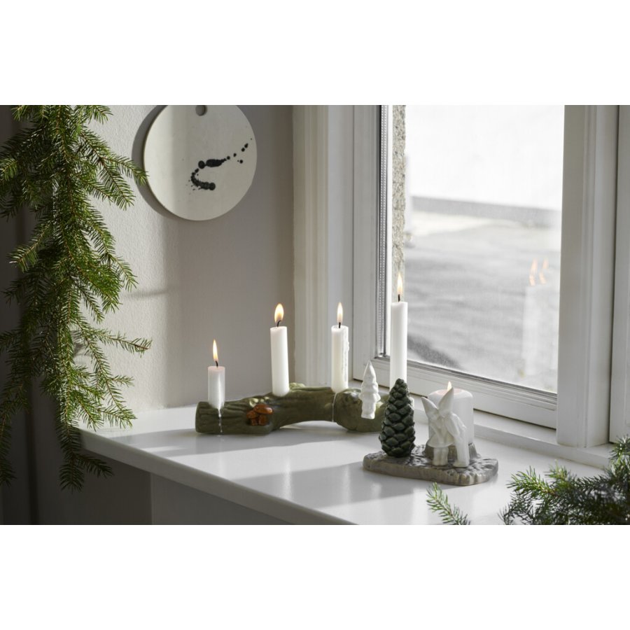 Kähler Christmas Tales Adventsstage H10 cm, Hvid