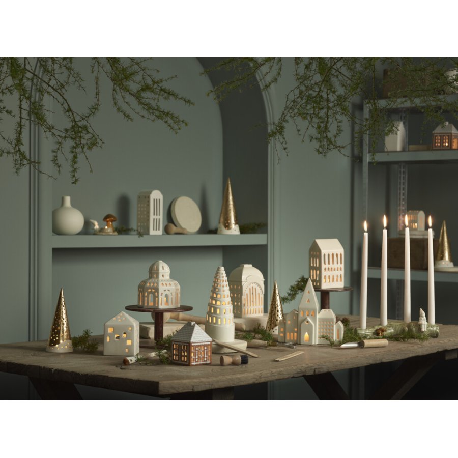 Kähler Christmas Tales Adventsstage H10 cm, Hvid