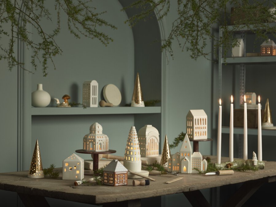 Kähler Christmas Tales Adventsstage H10 cm, Hvid