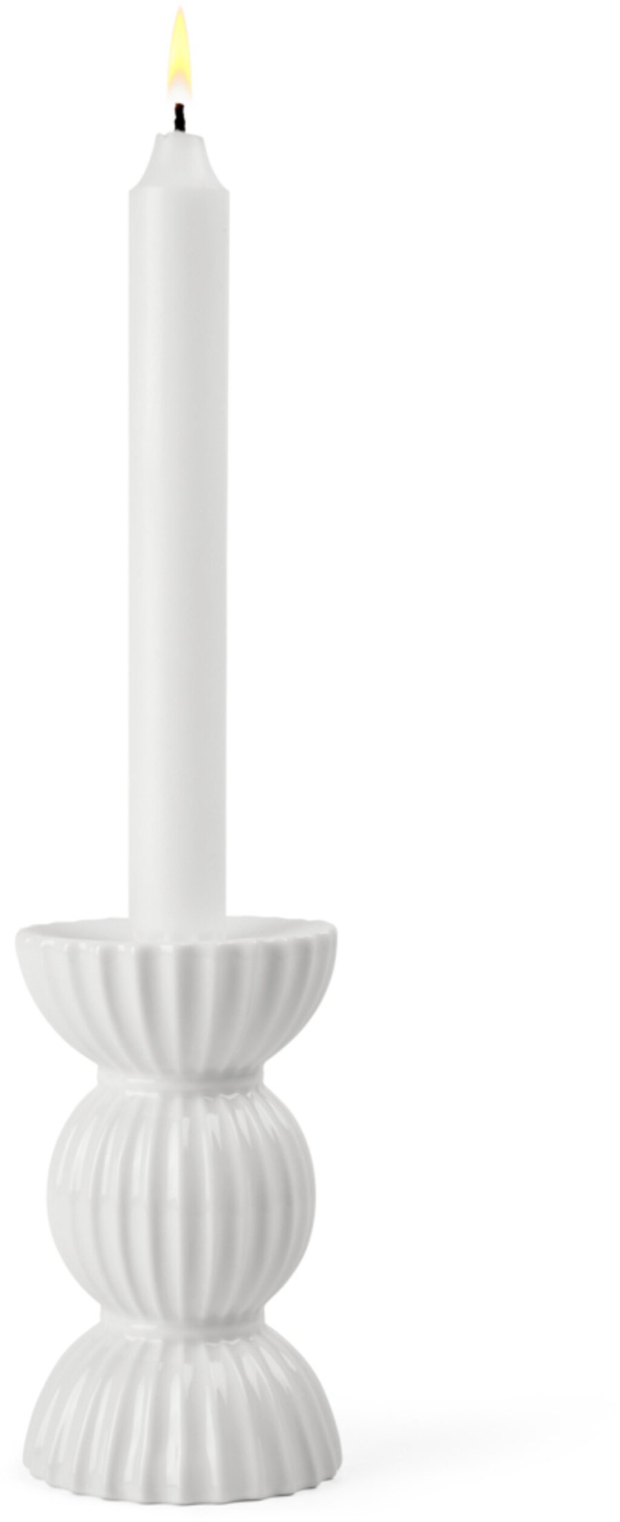 Lyngby Porceln Tura Kerzenständer H14 cm, Weiß