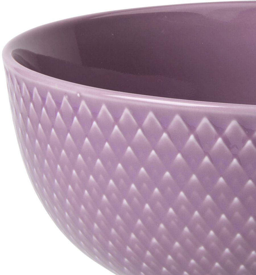 Lyngby Porceln Rhombe Color Schale 15,5 cm, Violett