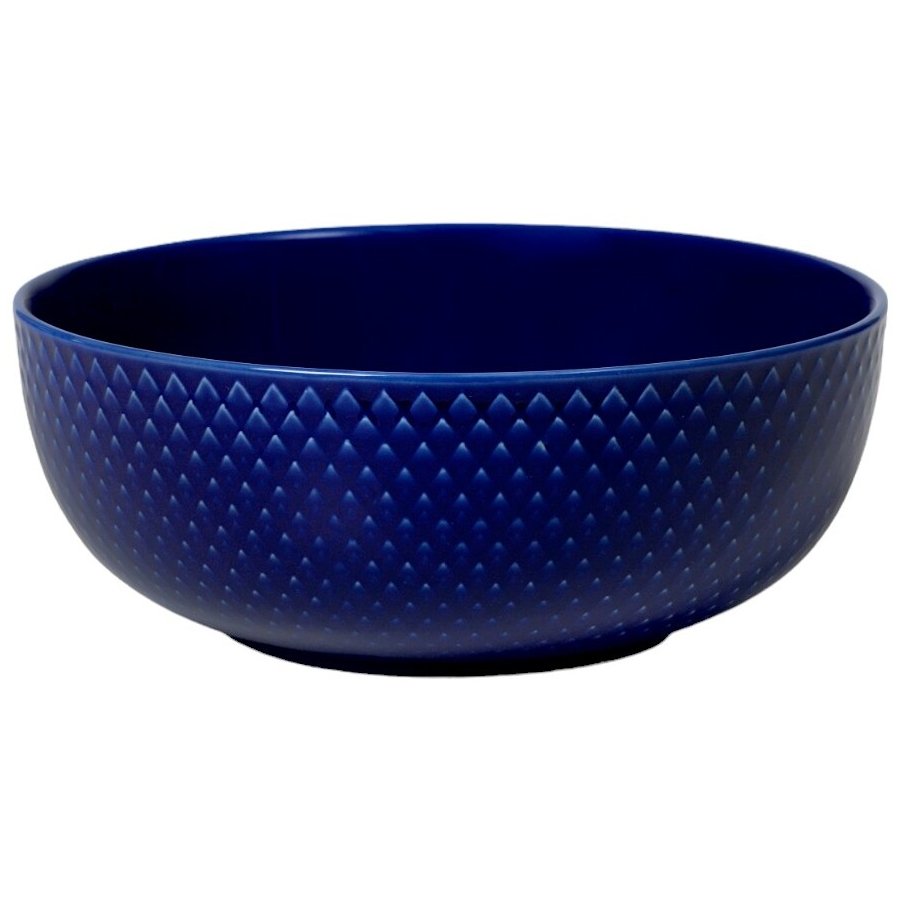 Lyngby Porceln Rhombe Color Schale 15,5 cm, Dunkelblau