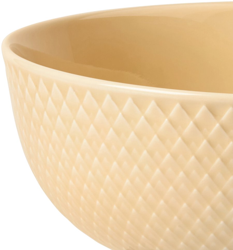 Lyngby Porceln Rhombe Color Schale 15,5 cm, Sand