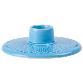 Lyngby Porceln Rhombe Color Kerzenhalter H3 cm, Blau