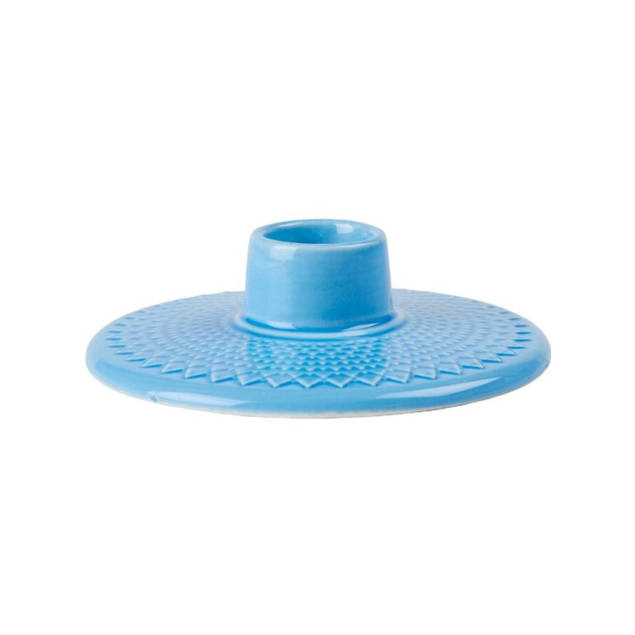 Lyngby Porceln Rhombe Color Kerzenständer H3 cm, Blau