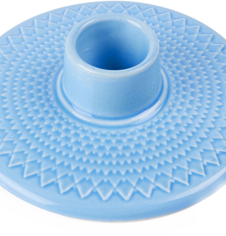 Lyngby Porceln Rhombe Color Kerzenständer H3 cm, Blau