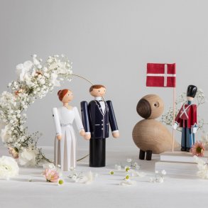 Kay Bojesen Brudgom 18 cm, Malet Bøgetræ