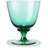 Holmegaard Flow Glas mit Fuß 35 cl, Emerald Green