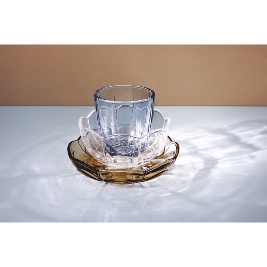 Holmegaard Lily Wasserglas 2er Set 32 cl, Blue Iris