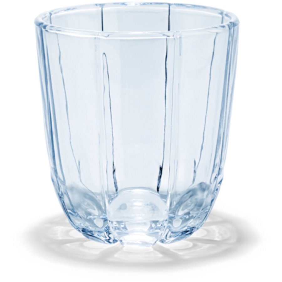 Holmegaard Lily Wasserglas 2er Set 32 cl, Blue Iris