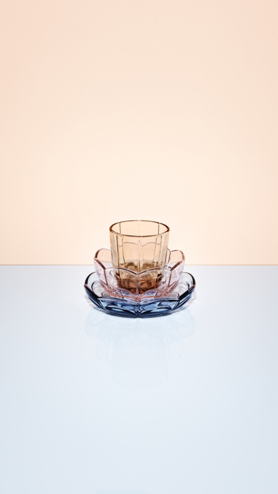 Holmegaard Lily Wasserglas 2er Set 32 cl, Toffee Rose