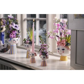 Bjørn Wiinblad Eva Lysestage H9,5 cm, Lavendel
