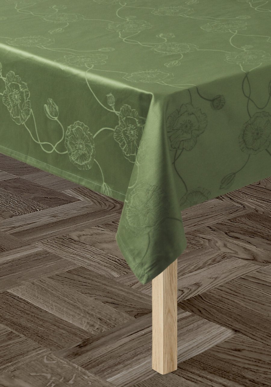 Khler Hammershi Poppy Damask Tischdecke 150x370 cm, Grn