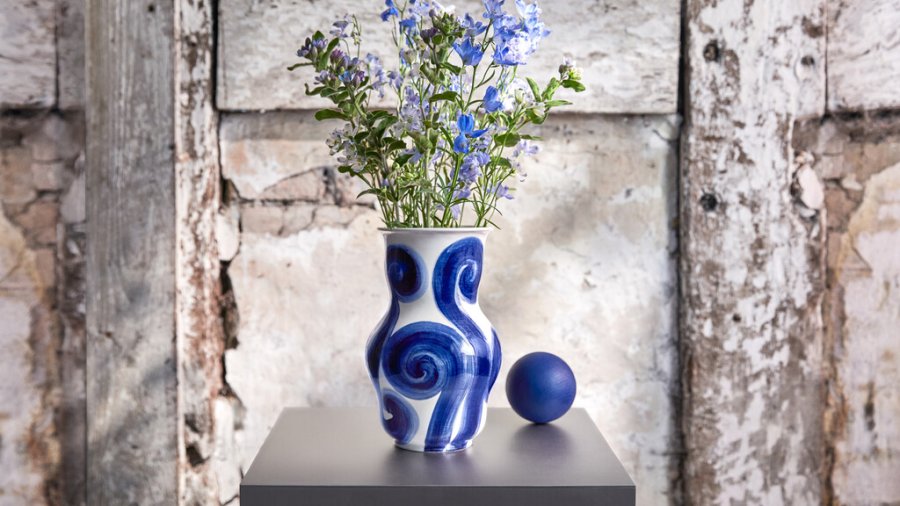 Khler Tulle Vase H22,5 cm, Blau