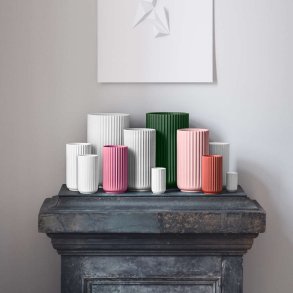Lyngby Porcelæn Vase H31 cm, Mørk Grøn