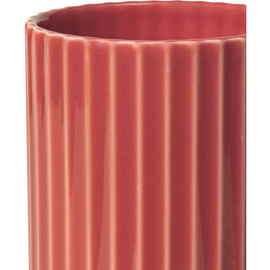 Lyngby Porceln Vase H15,5 cm, Rot