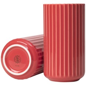 Lyngby Porcelæn Vase H15,5 cm, Rød