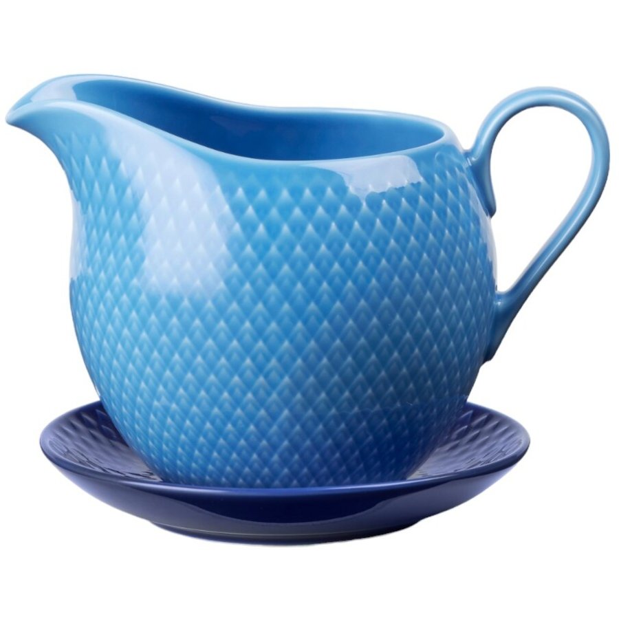 Lyngby Porceln Rhombe Color Saucenkanne 67 cl, Blau