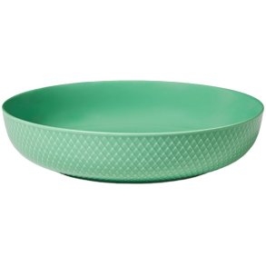 Lyngby Porcelæn Rhombe Color Serveringsskål Ø28 cm, Grøn