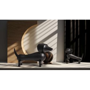 Kay Bojesen Gravhund 11 cm, Mørkbejdset Eg