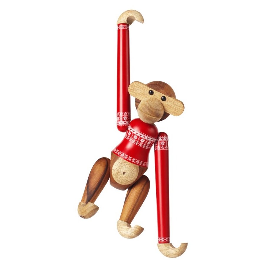 Kay Bojesen Abe Weihnachtspullover 2024 Klein 18,5 cm, Teak- und Limbaholz