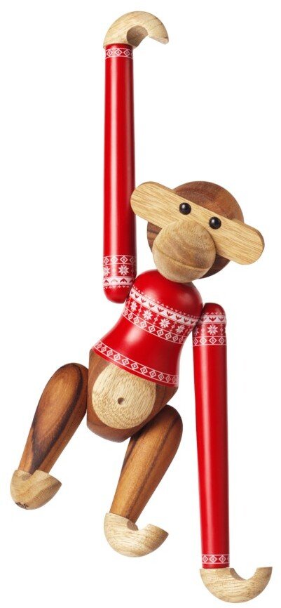 Kay Bojesen Abe Weihnachtspullover 2024 Klein 18,5 cm, Teak- und Limbaholz