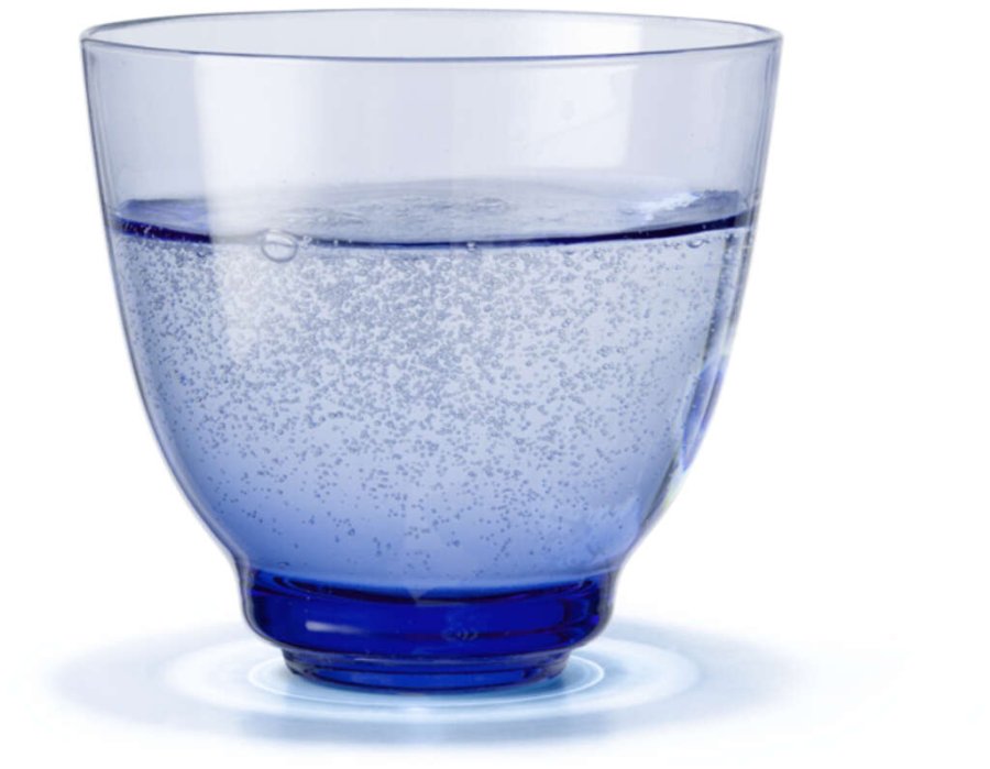 Holmegaard Flow Wasserglas 35 cl, Dunkelblau