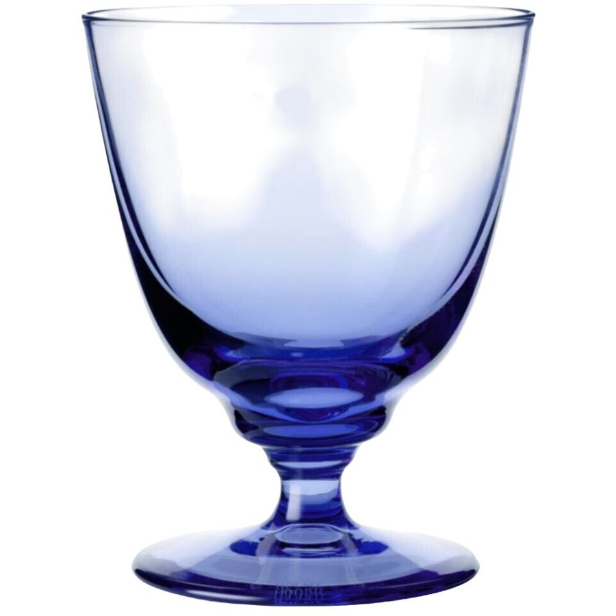 Holmegaard Flow Glas auf Fu 35 cl, Dunkelblau