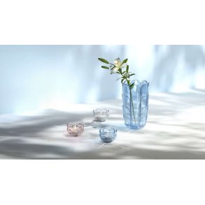 Holmegaard Lily Vase H19 cm, Blue Iris