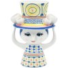 Bjrn Wiinblad Lady With Hat Vase H20,5 cm, Blau