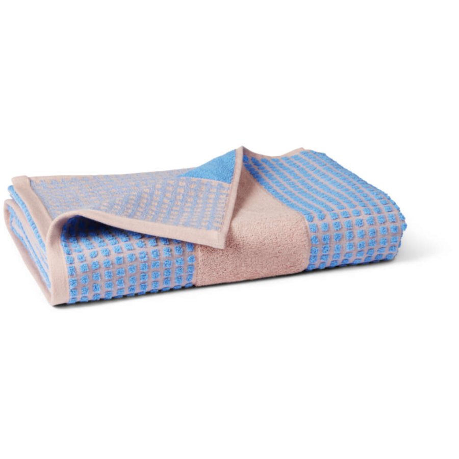 Juna Check H�ndkl�de 70x140 cm, Soft Pink/Bl�