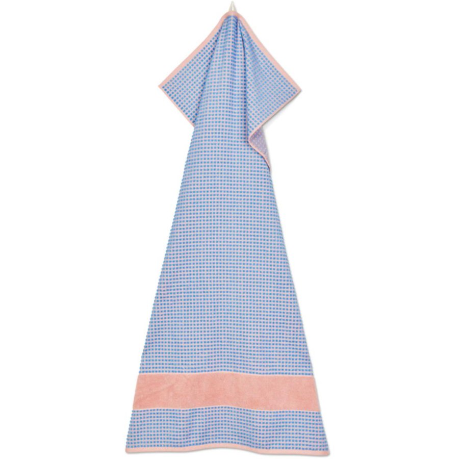 Juna Check H�ndkl�de 70x140 cm, Soft Pink/Bl�
