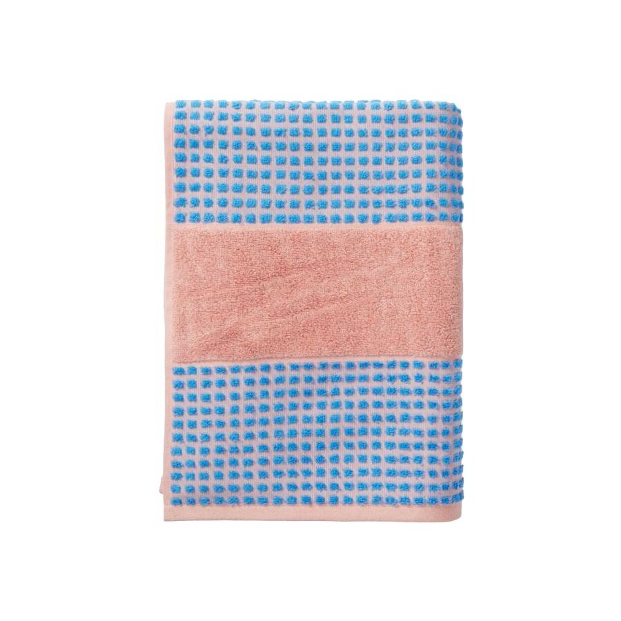 Juna Check H�ndkl�de 70x140 cm, Soft Pink/Bl�