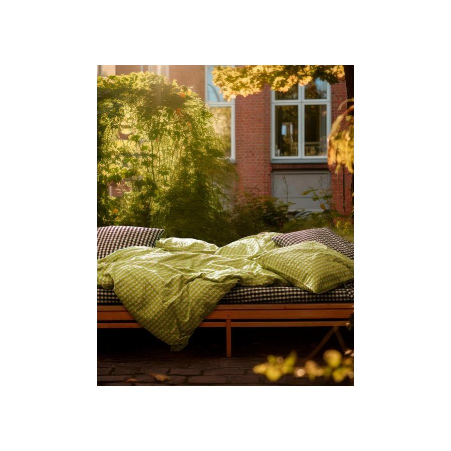 Juna Bk&Blge Sengetj 200x220 cm, Grn/Soft Pink