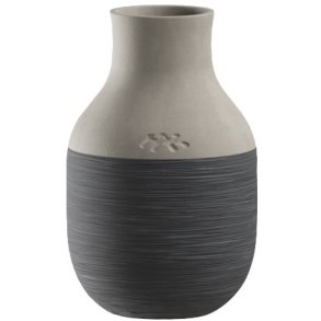 Kähler Omaggio Circulare Vase H12,5 cm, Antracitgrå
