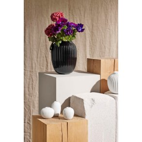 Kähler Hammershøi Vase H21 cm, Sort