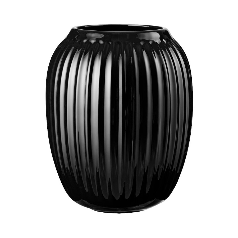 Kähler Hammershi Vase H21 cm, Sort